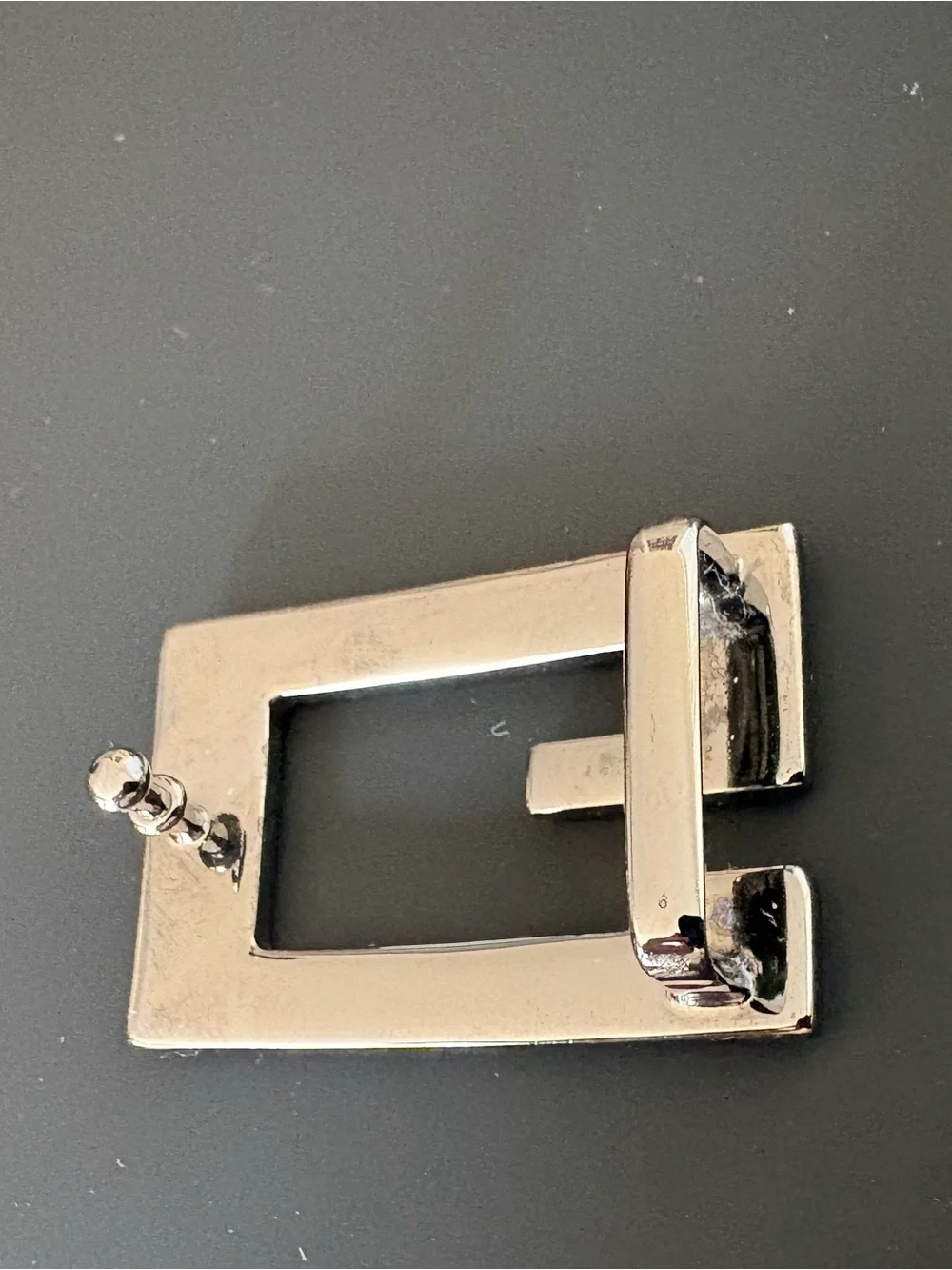 GUCCI Silver Tone Belt Buckle Piece